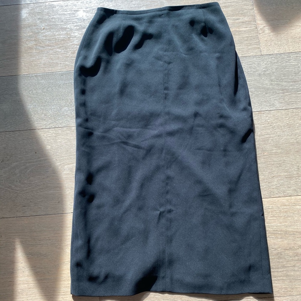 Plain black long skirt. Size 14
